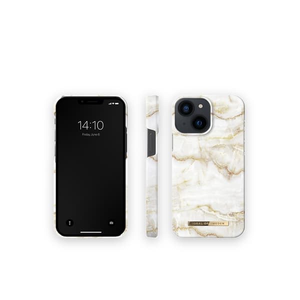 Ideal of Sweden iPhone 13 Mini Kuori Fashion Case Golden Pearl Marble