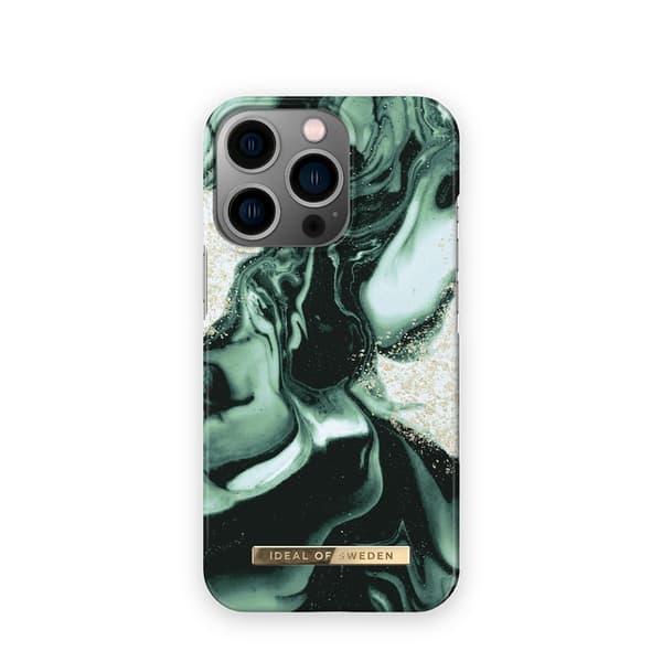 Ideal of Sweden iPhone 13 Pro Skal Fashion Case Golden Olive Marble