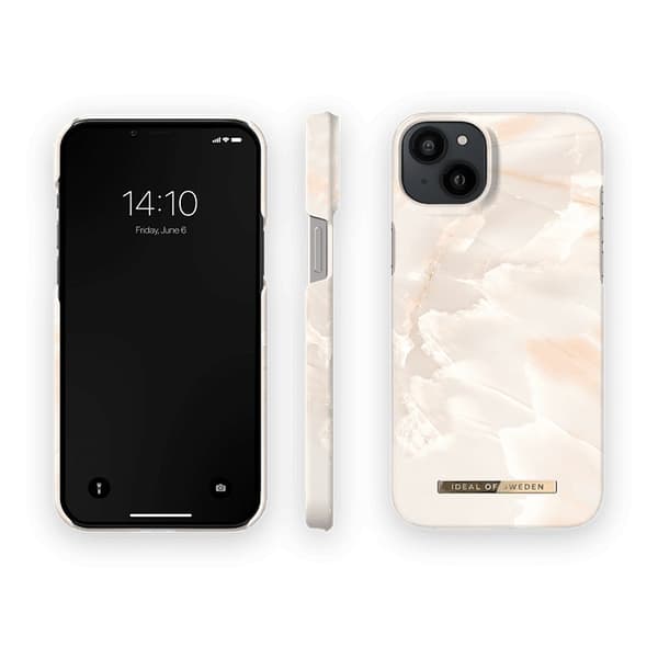 Ideal of Sweden iPhone 14 Plus Kuori Fashion Case MagSafe Rose Pearl Marble