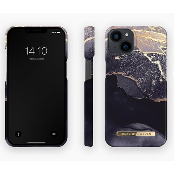 Ideal of Sweden iPhone 14 Plus Skal Fashion Case MagSafe Golden Twilight Marble