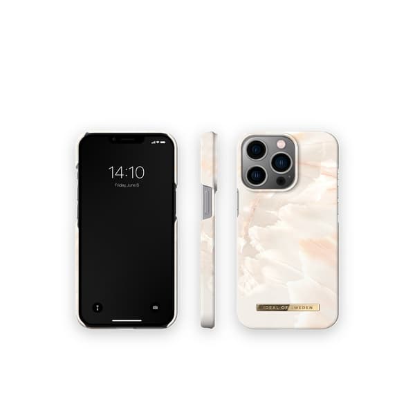 Ideal of Sweden iPhone 14 Pro Max Deksel Fashion Case MagSafe Rose Pearl Marble