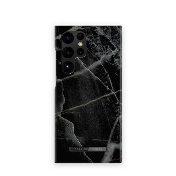 Ideal of Sweden Samsung Galaxy S23 Ultra Skal Fashion Case Black Thunder Marble
