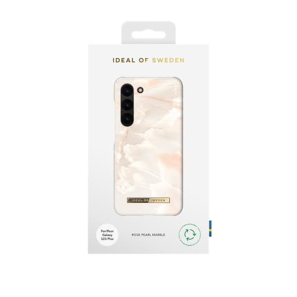 Ideal of Sweden Samsung Galaxy S23 Plus Cover Fashion Case Rose Pearl Marble