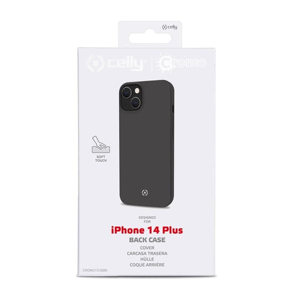 Celly iPhone 14 Plus Kuori CROMO Musta