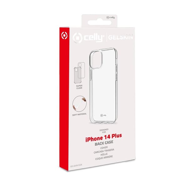 Celly iPhone 14 Plus Cover GELSKIN Transparent