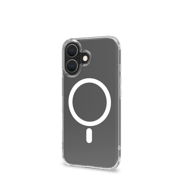 Celly iPhone 16 Plus Kuori GELSKINMAG Kirkas Valkoinen