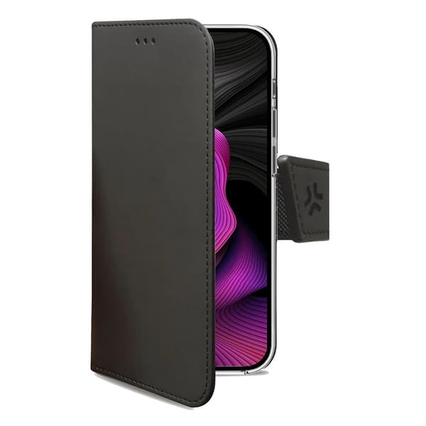 Celly iPhone 15 Plus Fodral Wally Wallet Case Svart