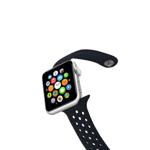 Celly Apple Watch 44/45/46mm Ranneke Watchband Musta