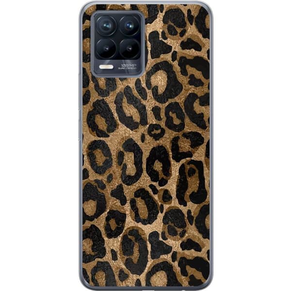 Realme 8 Gjennomsiktig deksel Leopard Luxe