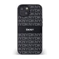 Miniatyrbild 3 av 6: DKNY Leather Mono Stripe &amp; Metal Logo - Fodral för iPhone 15/14/13 (svart)