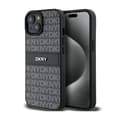 Miniatyrbild 1 av 6: DKNY Leather Mono Stripe &amp; Metal Logo - Fodral för iPhone 15/14/13 (svart)