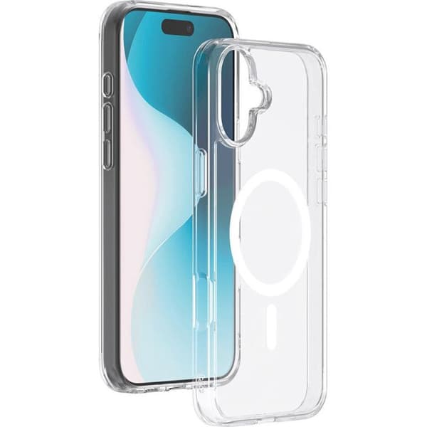 BigBen Connected MagSafe-kompatibelt hybridfodral för iPhone 16 Plus Klart