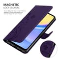 Miniatyrbild 4 av 6: Samsung Galaxy A15 Skal Fodral i blomdesign Mobilskydd Case Cover med magnetisk stängning, ståfunktion och kortplatser