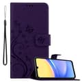 Miniatyrbild 1 av 6: Samsung Galaxy A15 Skal Fodral i blomdesign Mobilskydd Case Cover med magnetisk stängning, ståfunktion och kortplatser