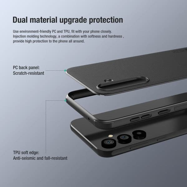 Nillkin - Super Frosted Shield Pro - Samsung Galaxy S24 FE - Blå