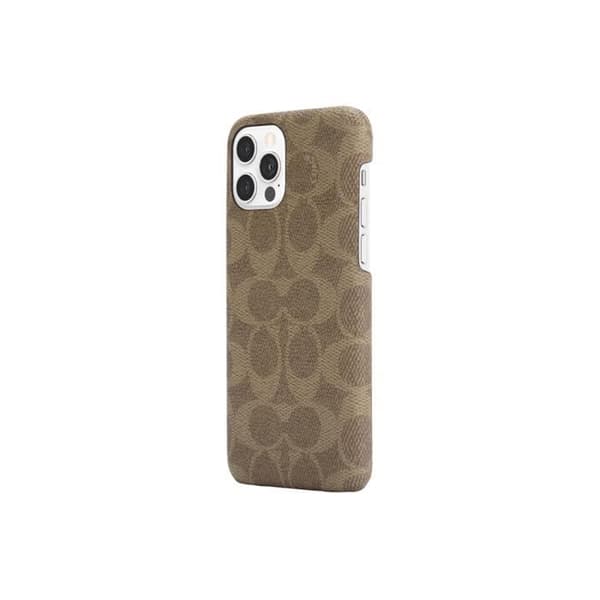 Fodral till Apple iPhone 12/12 Pro - Coach - Kornmönster - Gul - Grön - Halvstyvt