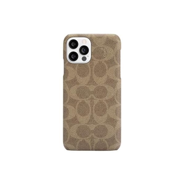 Fodral till Apple iPhone 12/12 Pro - Coach - Kornmönster - Gul - Grön - Halvstyvt