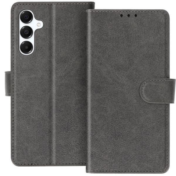 Fodral till Samsung Galaxy A16 Flip Wallet och videohållare grå