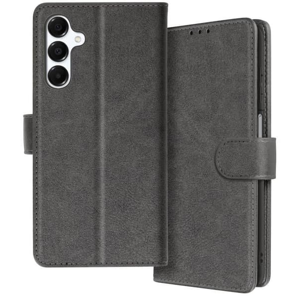 Fodral till Samsung Galaxy A16 Flip Wallet och videohållare grå