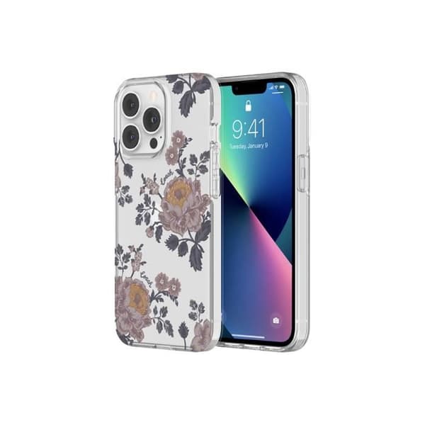 Fodral till Apple iPhone 13 Pro - COACH - Moody Blommönster - Optimalt skydd - Trådlös laddning