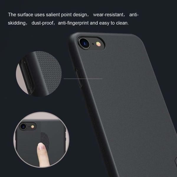Coque iPhone 7/8/SE 2/SE 2020/SE 3 - Nillkin - Super Frosted Shield - Svart - Hård - Vattentät