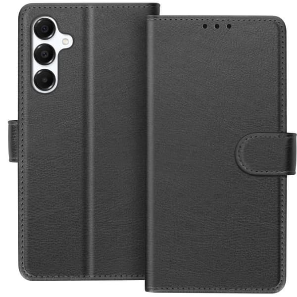 Fodral för Samsung Galaxy A16 Flip Wallet och videohållare Svart