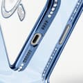 Miniatyrbild 4 av 4: Diamantfodral till iPhone 16 Pro MagSafe Protection Rhinestone Contour Ljusblå