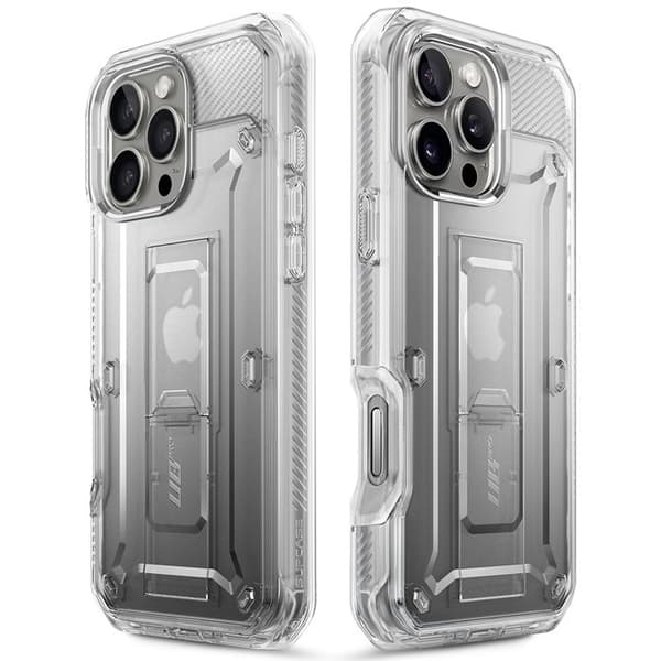 Skydd för iPhone 16 Pro Max - Supcase Unicorn Beetle Pro - Transparent