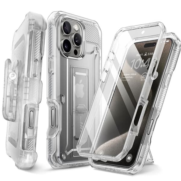 Skydd för iPhone 16 Pro Max - Supcase Unicorn Beetle Pro - Transparent