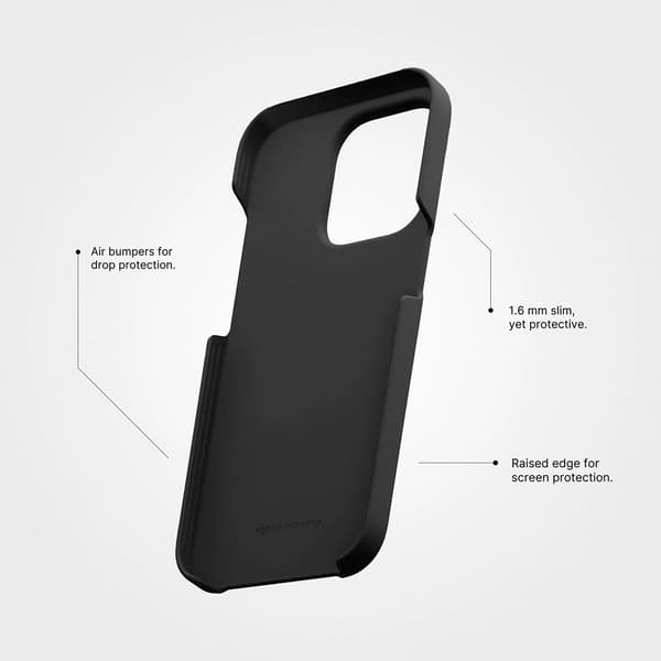 agood company iPhone 13 Pro Max Kuori Kasvipohjainen Charcoal Black
