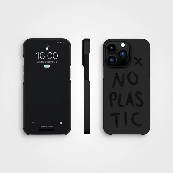 agood company iPhone 14 Pro Kuori Kasvipohjainen No Plastic Charcoal Black