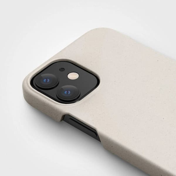 agood company iPhone 12 Mini Skal Växtbaserat Vanilla White