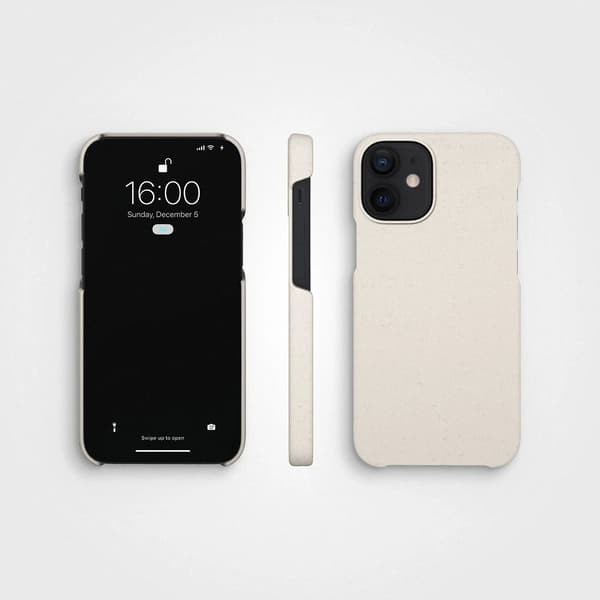 agood company iPhone 12 Mini Skal Växtbaserat Vanilla White