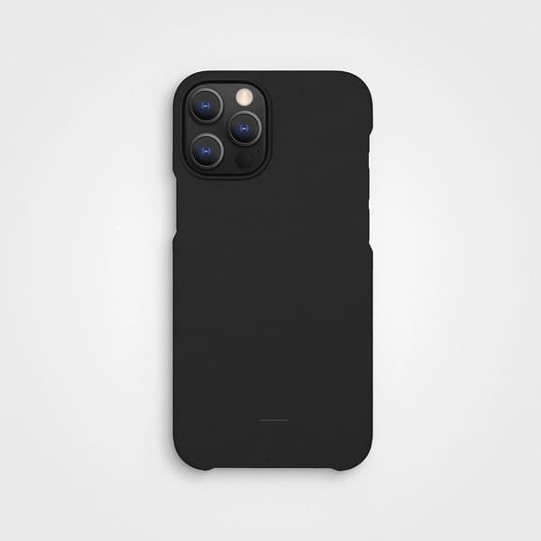 agood company iPhone 12/iPhone 12 Pro Cover Plantebaseret Charcoal Black