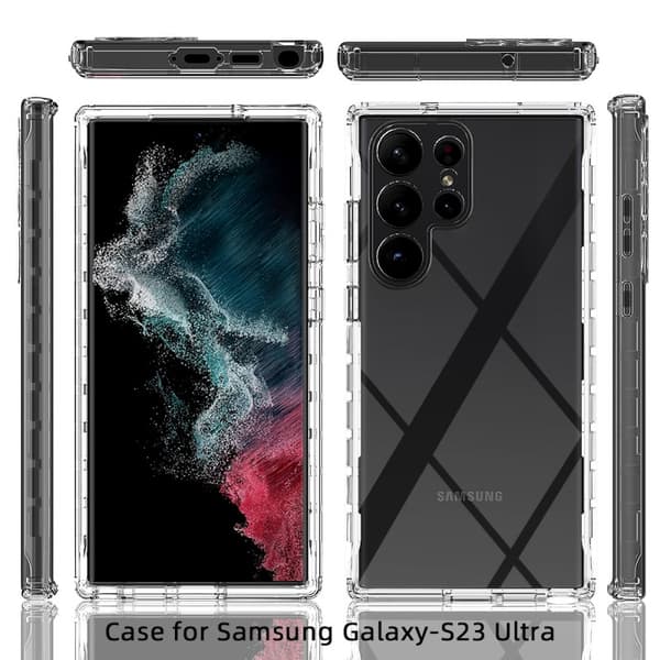 Samsung S23 Ultra Heltäckande Premium 3D Skal 3in1 ThreeSixty Clear