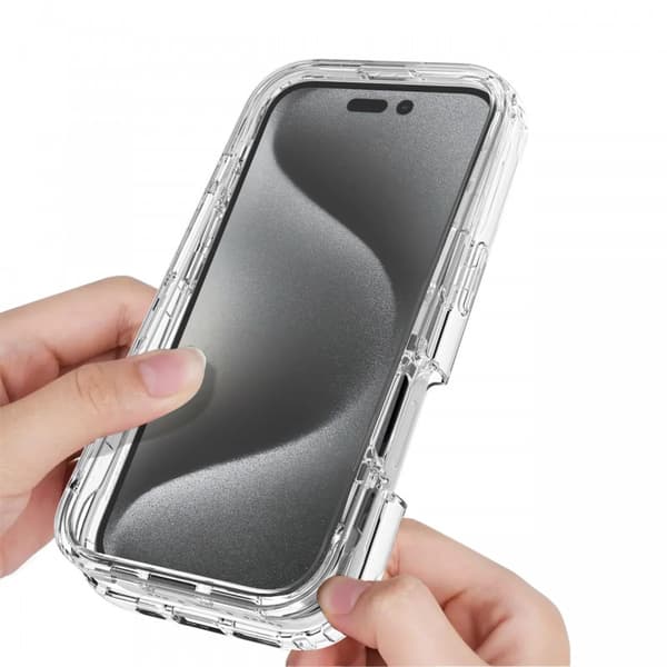 iPhone 16 Pro Heltäckande Premium 3D Skal 3in1 ThreeSixty Clear