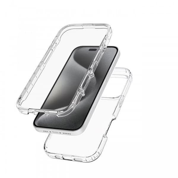 iPhone 16 Pro Heltäckande Premium 3D Skal 3in1 ThreeSixty Clear