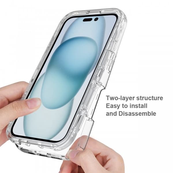 iPhone 16 Heltäckande Premium 3D Skal 3in1 ThreeSixty Clear