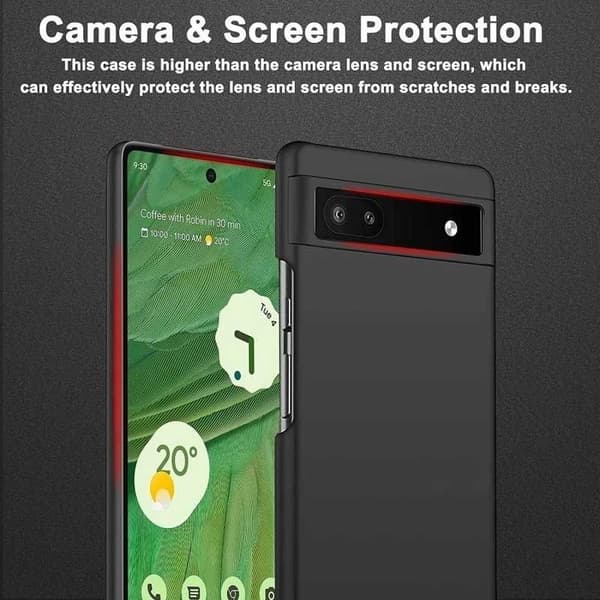 Google Pixel 8A Ultratunt Mattsvart Skal Basic V2