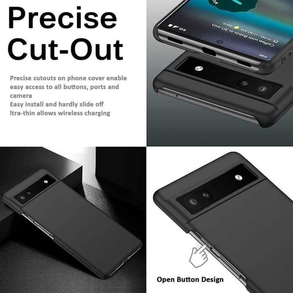 Google Pixel 8A Ultratunt Mattsvart Skal Basic V2