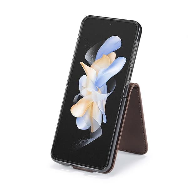 LC.IMEEKE Plånboksfodral Samsung Z Flip 6 - Mörkbrun