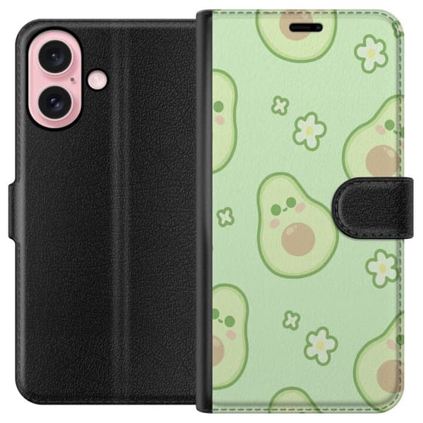 Apple iPhone 16 Lompakkokotelo Avokado Makea