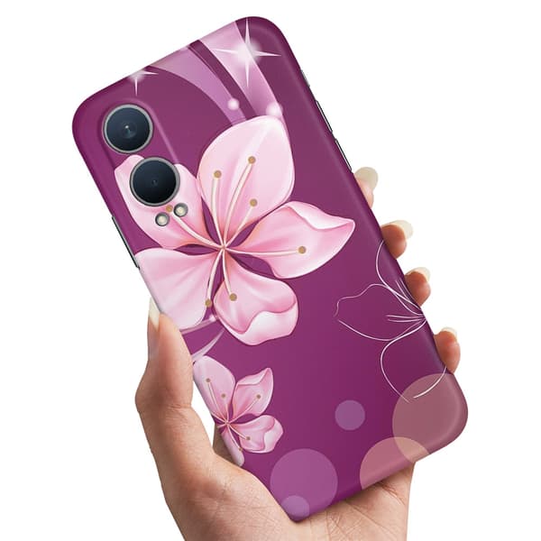 OnePlus Nord CE4 Lite 5G - Cover/Mobilcover Hvid Blomst