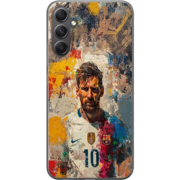 Samsung Galaxy A16 5G Läpinäkyvä kuori Messi Art