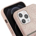 Miniatyrbild 3 av 4: Fodral till iPhone 12 Pro Max med tryck och Monochrome Stripe Luxury Guess Powder Pink