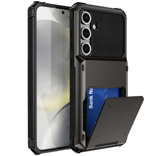SKALO Samsung S24 FE Armor Cover kortholder - Sort