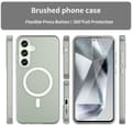Pikkukuva 3 / 9: SKALO Samsung S24 FE Matta Translucent Hybrid Suojakuori - Valkoinen