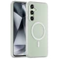Pikkukuva 1 / 9: SKALO Samsung S24 FE Matta Translucent Hybrid Suojakuori - Valkoinen