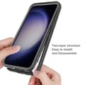 Miniatyrbild 2 av 6: SKALO Samsung S24 FE Shockproof Clear Hybrid Skal - Lila