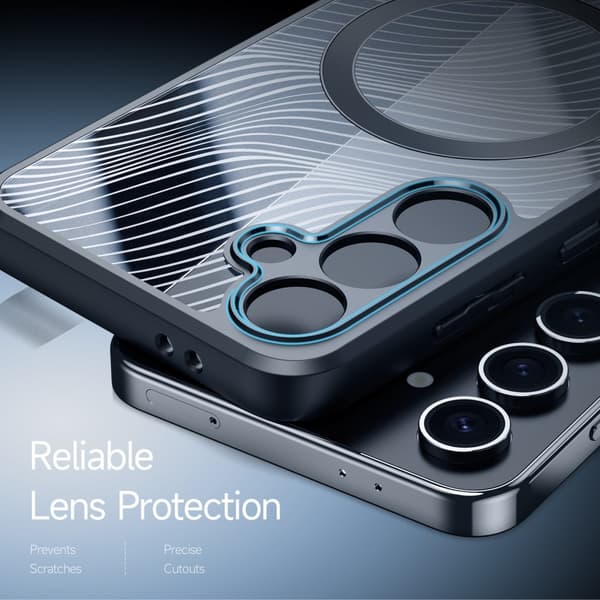 DUX DUCIS Samsung S24 FE Aimo Series Magnetic Ring Suojakuori - Musta